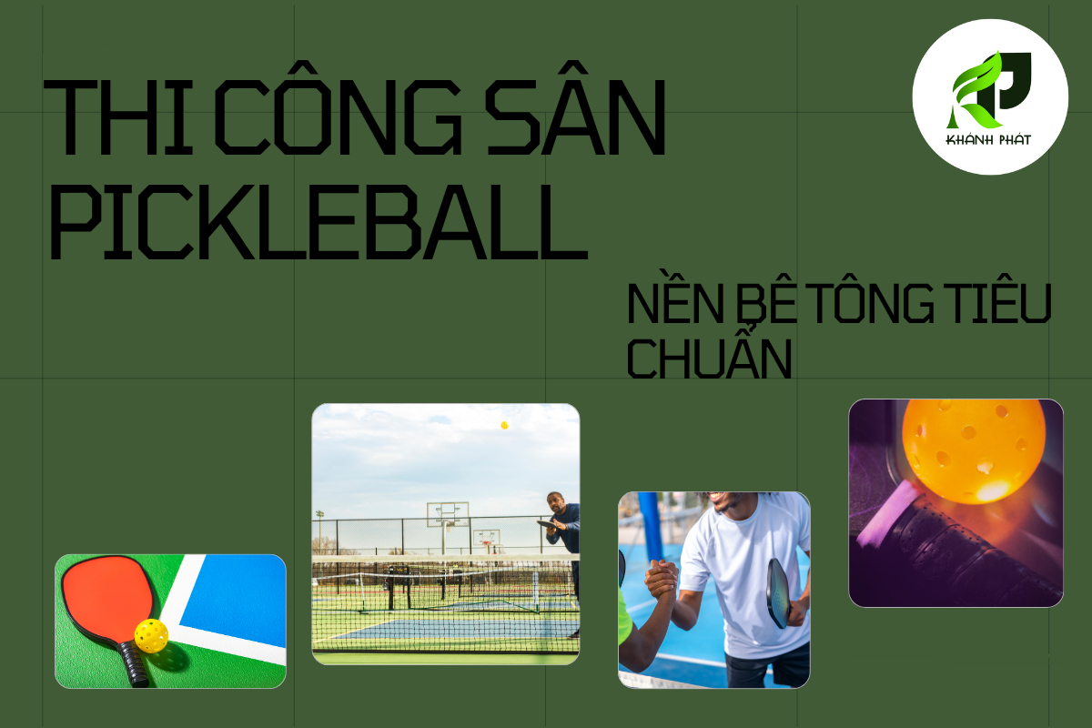 Thi Công Nền Bê Tông Sân Pickleball: Tiêu Chuẩn Vàng Về Độ Dày, Mác và Cốt Thép