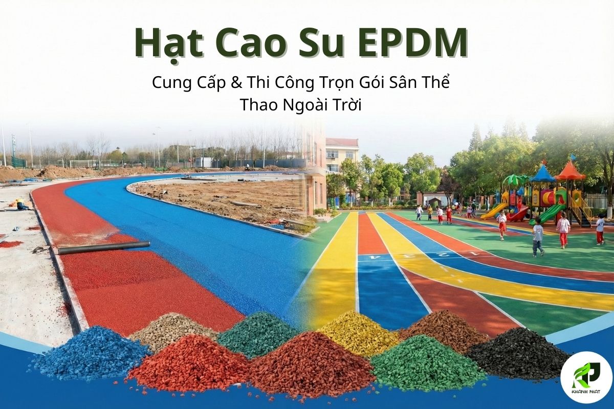 Hạt Cao Su EPDM: Cung Cấp & Thi Công Trọn Gói Sân Thể Thao Ngoài Trời