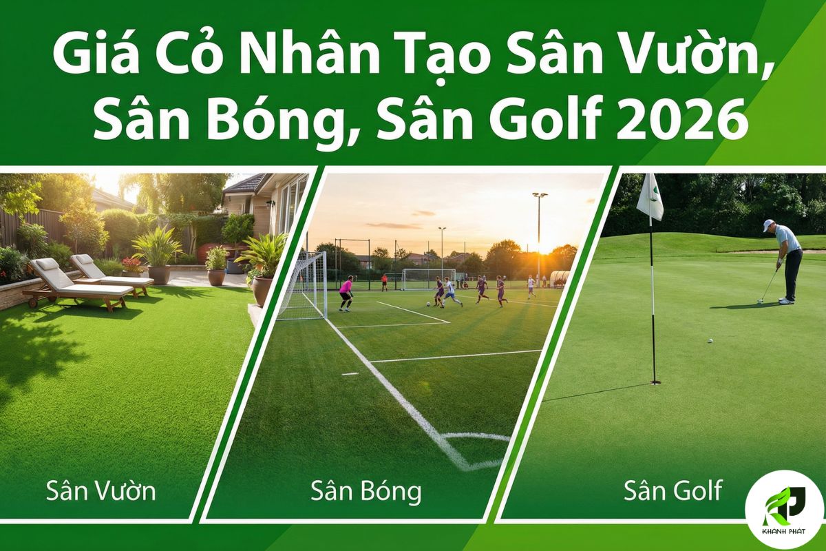 Giá Cỏ Nhân Tạo Sân Vườn, Sân Bóng, Sân Golf 2026