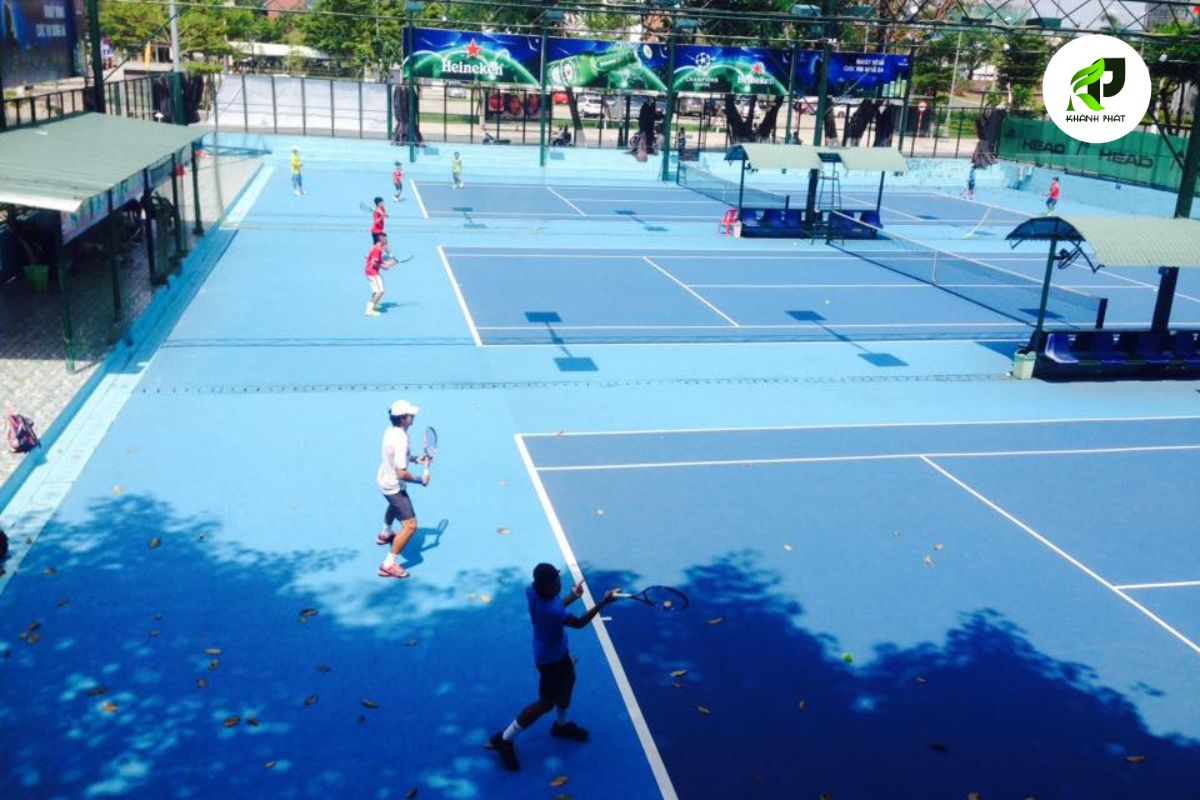 Thi Công Sân Tennis Chuyên Nghiệp Chuẩn ITF 9 Sân Tennis Resort Đà Nẵng