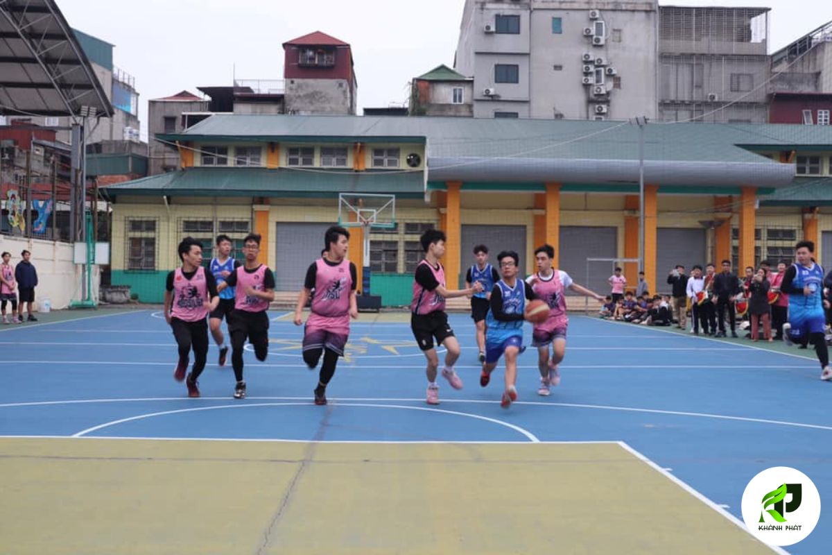 san bong ro truong hoc ha noi khanh phat