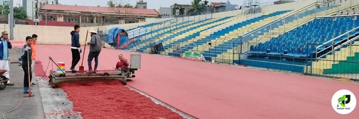 Thi Cong San Dien Kinh Trọn Gói Chuan Quoc Te 5 Lắp đặt hệ thống sân điền kinh